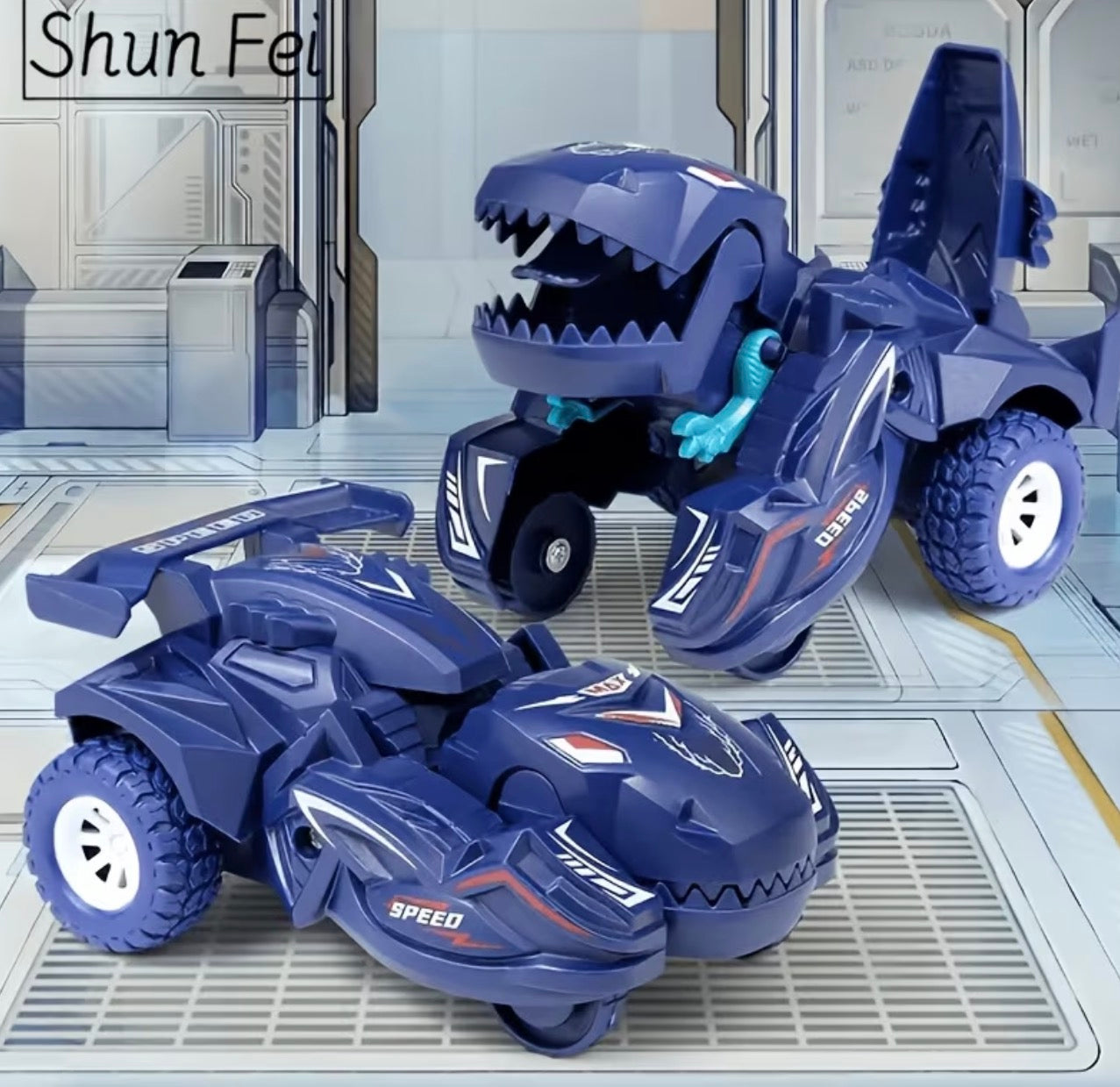 1pc of Transforming Dinosaur Car Toy, a 2-In-1 Automatic Dinosaur