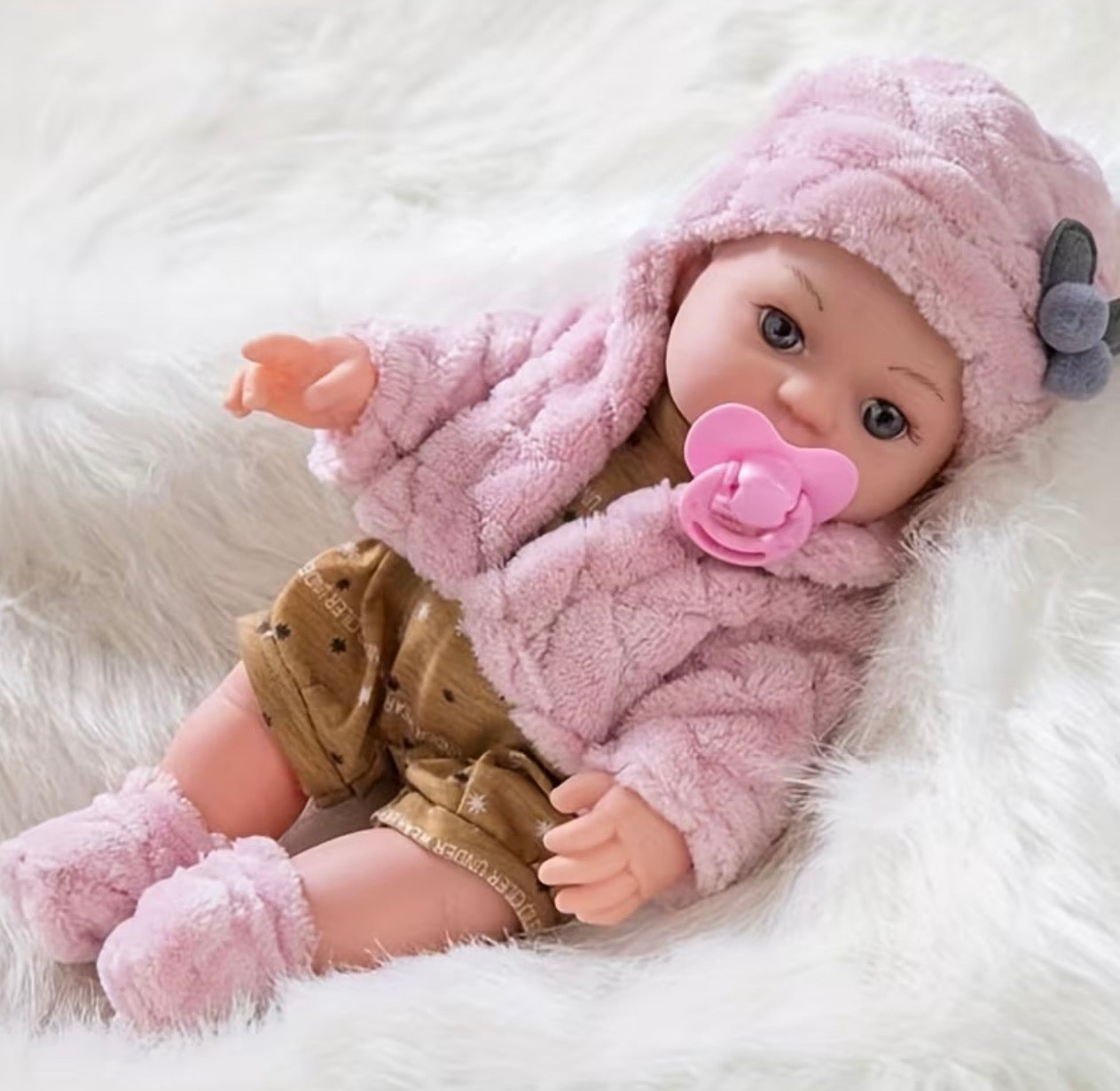 30cm/12inch Reborn Doll with Set Hat Socks Pacifier, Children Toys, Festival Gift